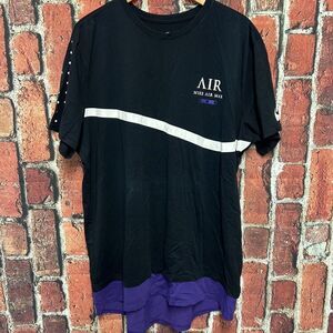Nike Air max Mens 2XL Black Purple T-Shirt